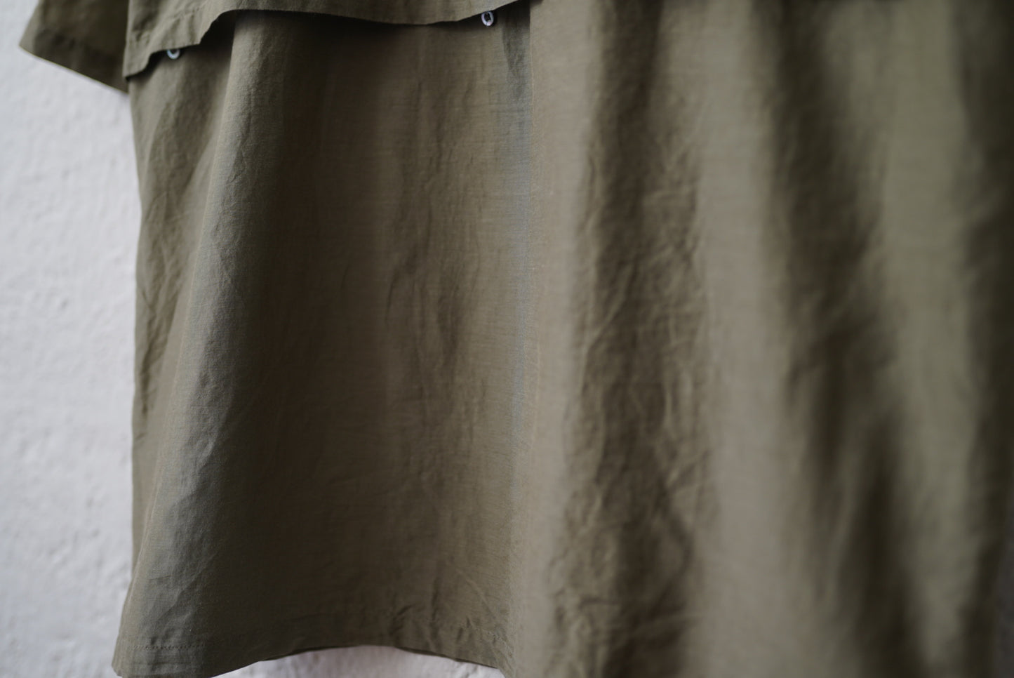 20SS OPEN COLLAR SHIRTS 開襟コットンシルク半袖シャツ カーキ / YOKE(ヨーク)