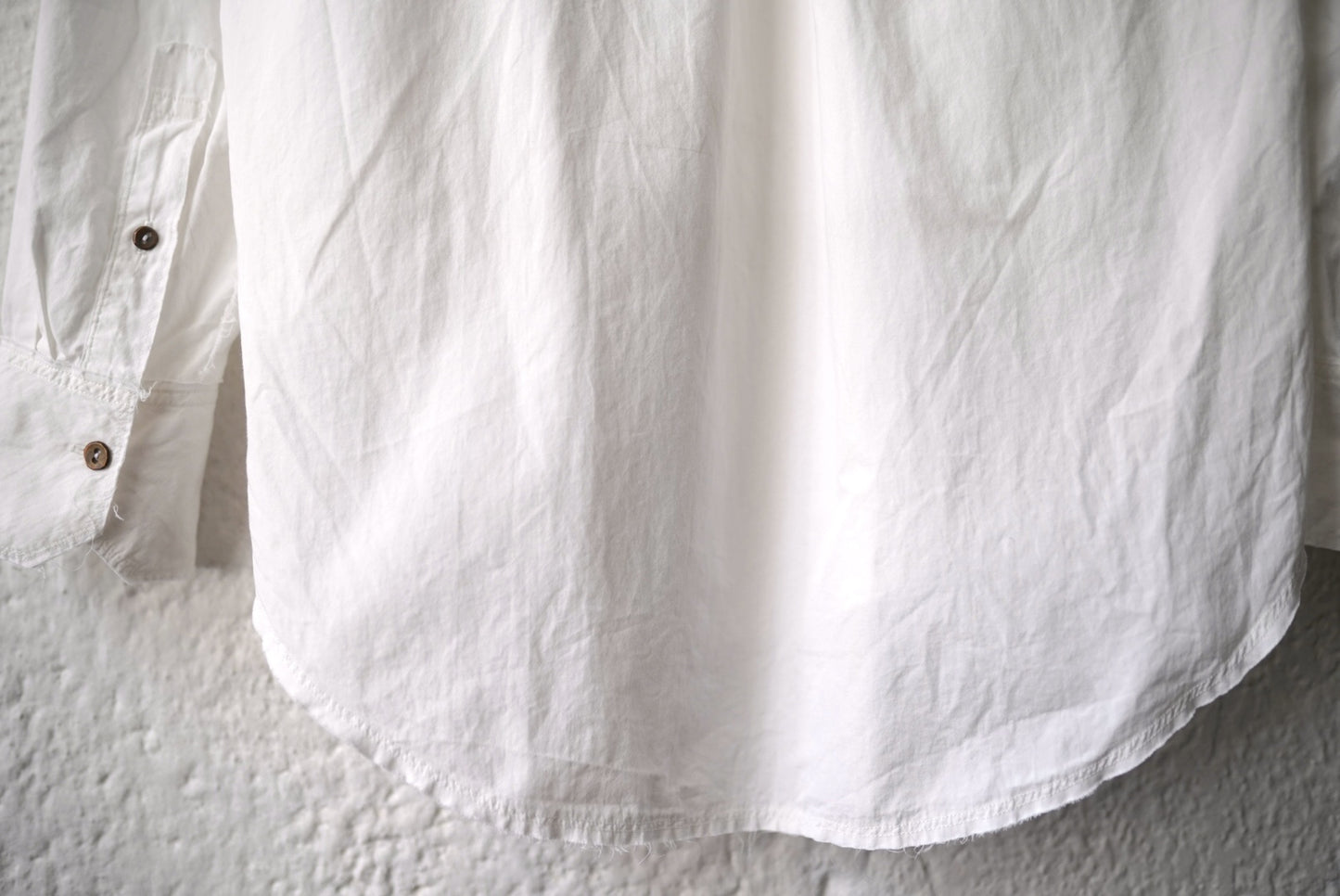 21SS No Collar Shirt コットンノーカラーシャツ / Araki Yuu(アラキユウ)