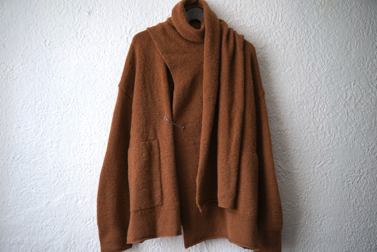 23AW Loose Fit Wrap Cardigan ストールネックピンニットカーディガンセーター / DANIEL ANDRESEN(ダニエルアンドレセン)