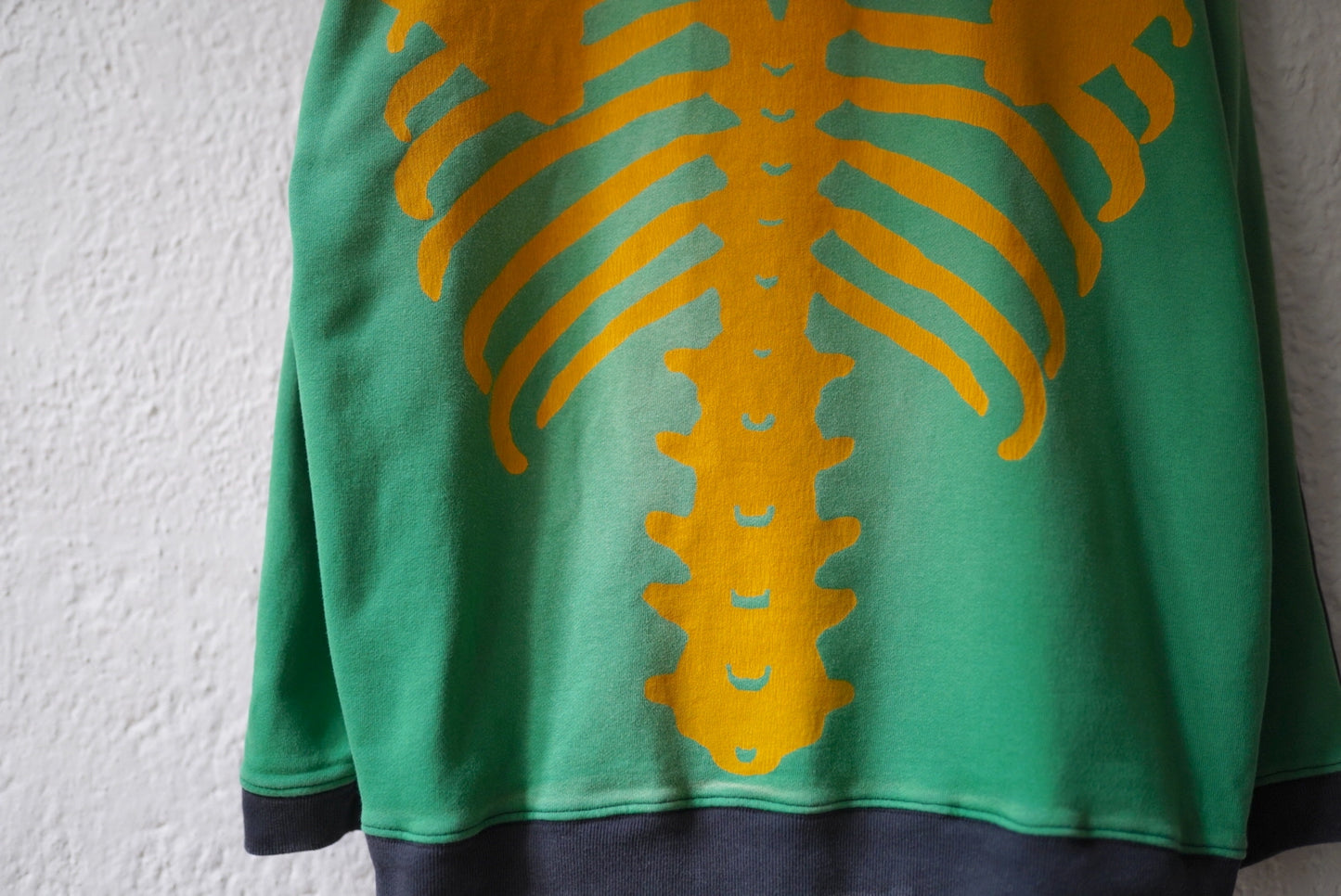 裏毛2TONE BIG SWEAT スカルスウェット グリーン / KAPITAL(キャピタル)