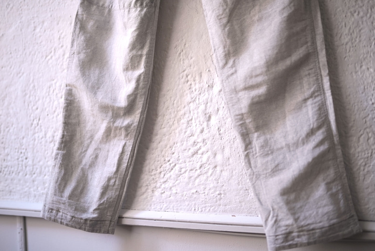 22SS PLEATED L/C TRS DNAペーパーコットントラウザーズパンツ / taichi murakami(タイチムラカミ)