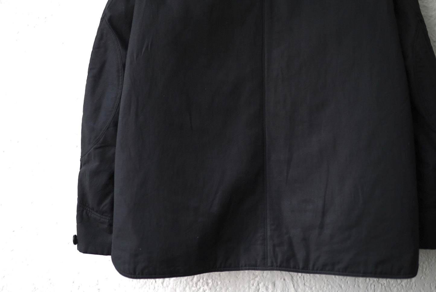 20AW 塩縮コットンキュプラ中綿ノーカラージャケット / 山内