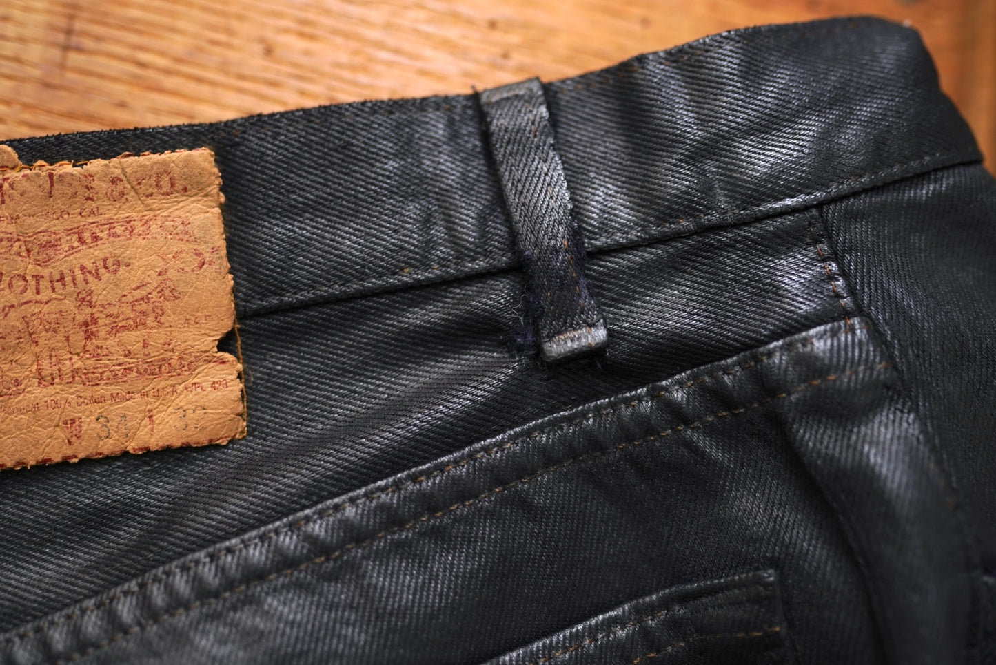 1990's 501 ブラックコーティングデニムパンツ ジーンズ W34L32 / Levi's(リーバイス)