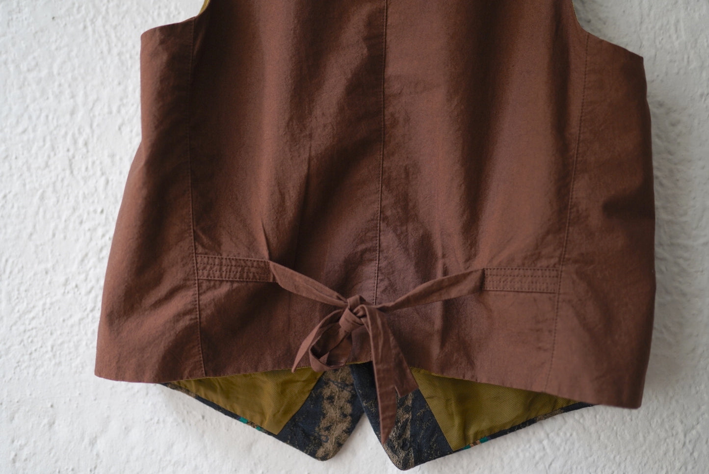 18AW ウールリネンジャガードベスト ジレ / ZIGGY CHEN(ジギーチェン)
