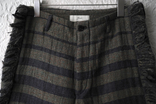 22AW Vertical Gradation Pants ジャガードボーダートラウザーズパンツ / amachi.(アマチ)