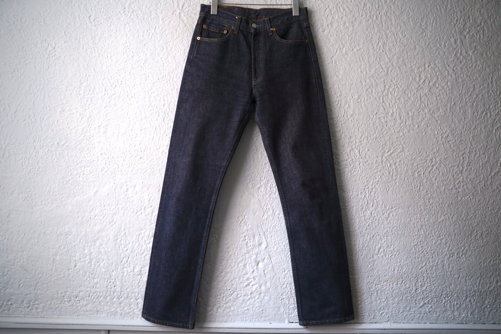 00s Levi's ワイドストレートデニム トリプルステッチ ダメージ加工 2000's 501 ストレートデニムパンツ ジーンズ トルコ製 W28L32 / Euro