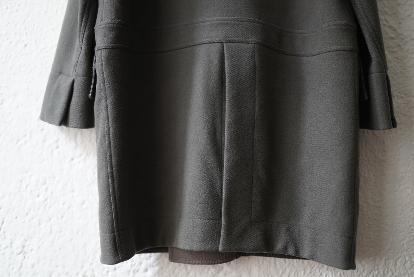 15AW Vicious Melton Coat ウールフードコート / Rick Owens(リックオウエンス)