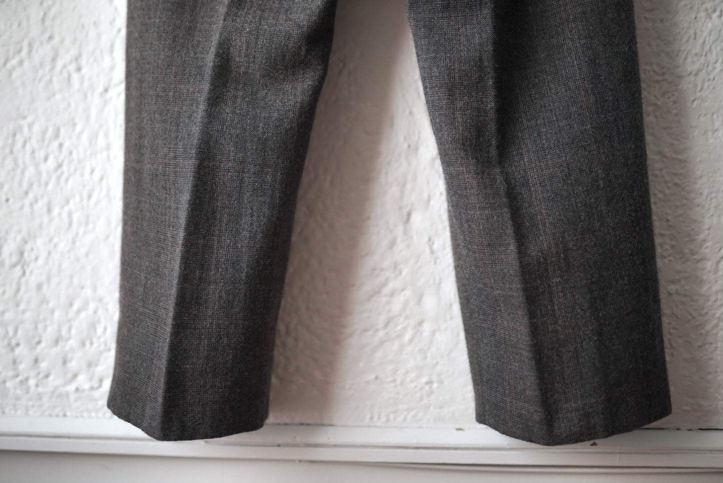 Leveney Trousers ウールチェックスラックスパンツ / ensou.(エンソウ)