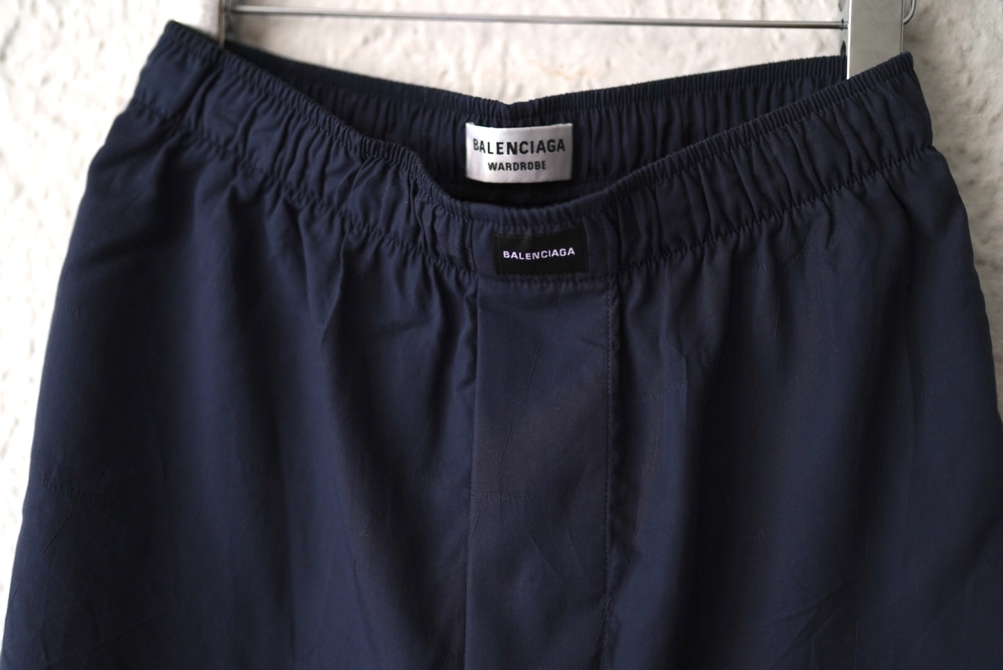 21SS シャドーロゴエンブロイダリーハーフパンツショーツ / BALENCIAGA(バレンシアガ)