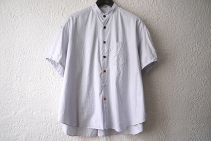 21SS Stand Collar Short Sleeve Over Shirts スタンドカラー半袖シャツ / the Crooked Tailor(ザ クルーキッドテーラー)