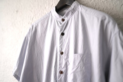 21SS Stand Collar Short Sleeve Over Shirts スタンドカラー半袖シャツ / the Crooked Tailor(ザ クルーキッドテーラー)