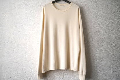 23AW LIGHT THERMAL P/O コットンウールサーマルトップス / AURALEE(オーラリー)