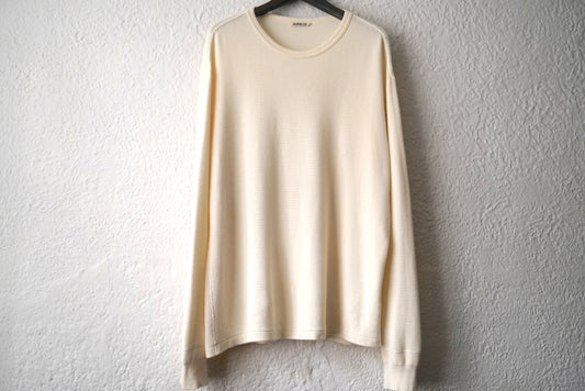 23AW LIGHT THERMAL P/O コットンウールサーマルトップス / AURALEE(オーラリー)