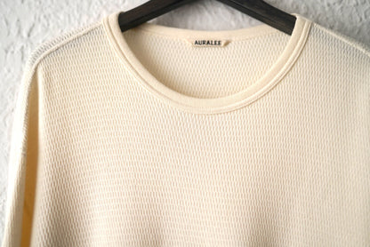 23AW LIGHT THERMAL P/O コットンウールサーマルトップス / AURALEE(オーラリー)