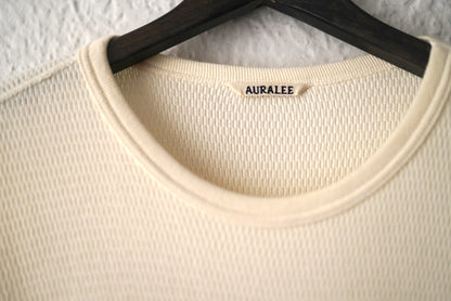 23AW LIGHT THERMAL P/O コットンウールサーマルトップス / AURALEE(オーラリー)