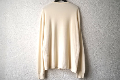 23AW LIGHT THERMAL P/O コットンウールサーマルトップス / AURALEE(オーラリー)