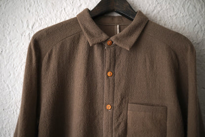 24AW RADIENT Standard Minimalist Shirt ウールプレーンシャツ / Project by H(プロジェクトバイエイチ)