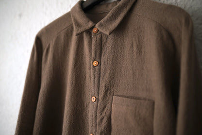 24AW RADIENT Standard Minimalist Shirt ウールプレーンシャツ / Project by H(プロジェクトバイエイチ)