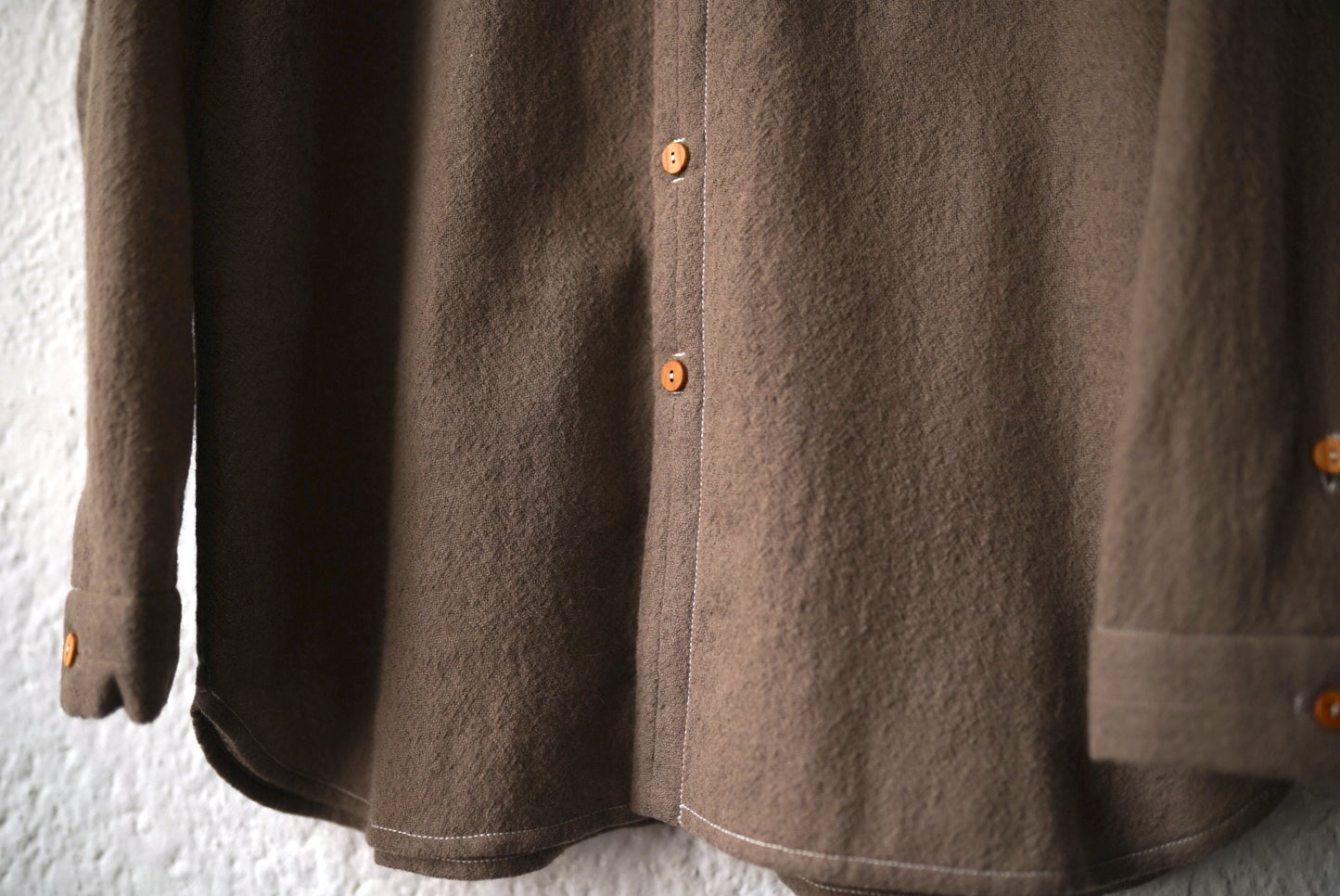 24AW RADIENT Standard Minimalist Shirt ウールプレーンシャツ / Project by H(プロジェクトバイエイチ)