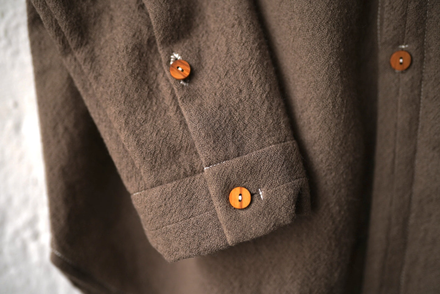 24AW RADIENT Standard Minimalist Shirt ウールプレーンシャツ / Project by H(プロジェクトバイエイチ)