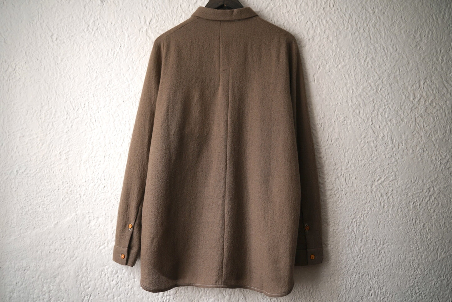 24AW RADIENT Standard Minimalist Shirt ウールプレーンシャツ / Project by H(プロジェクトバイエイチ)