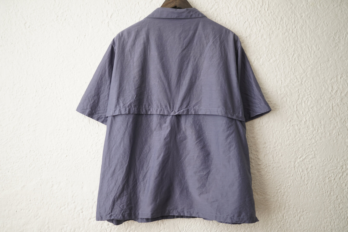 20SS OPEN COLLAR SHIRTS 開襟コットンシルク半袖シャツ ネイビー  / YOKE(ヨーク)
