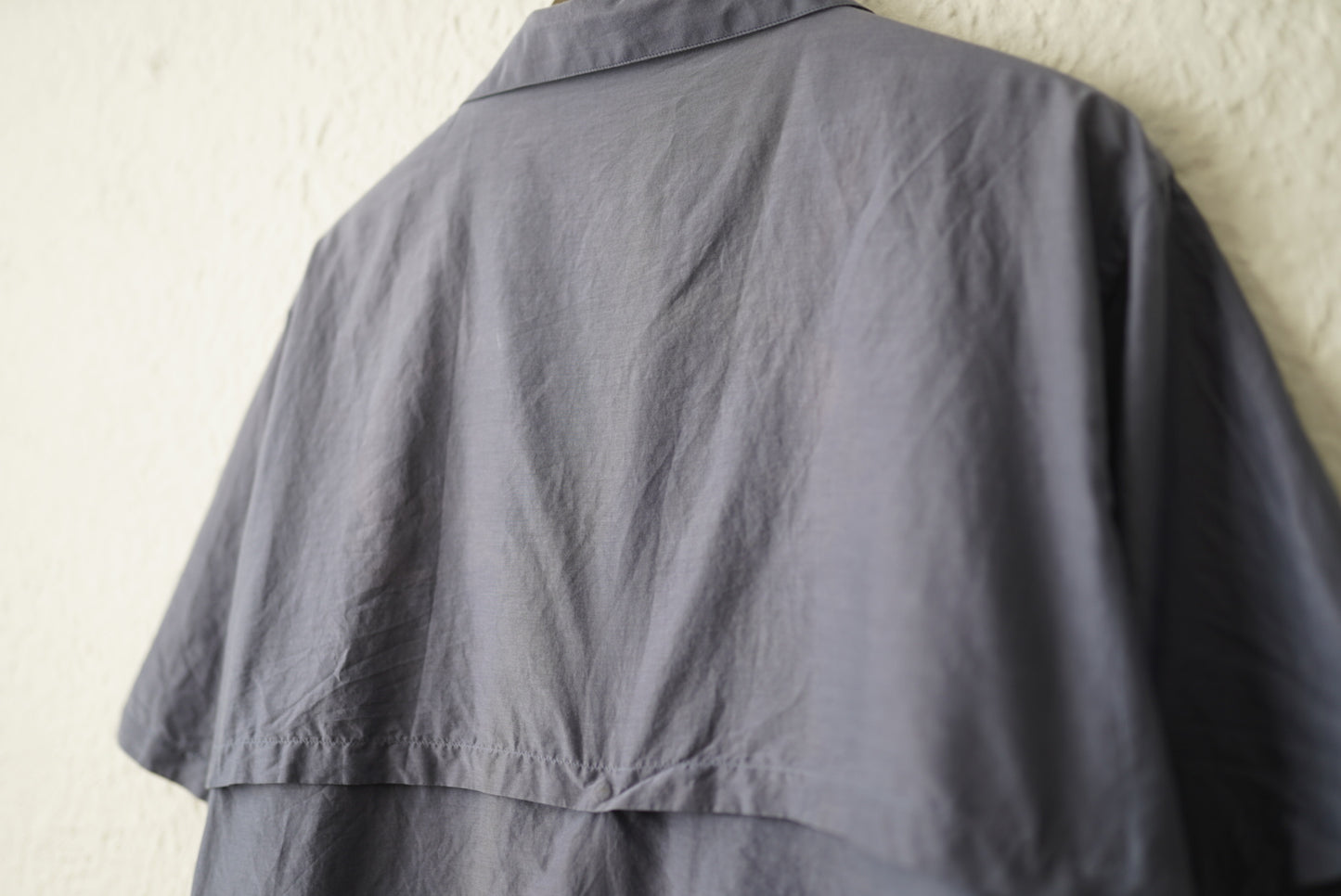 20SS OPEN COLLAR SHIRTS 開襟コットンシルク半袖シャツ ネイビー  / YOKE(ヨーク)