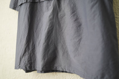 20SS OPEN COLLAR SHIRTS 開襟コットンシルク半袖シャツ ネイビー  / YOKE(ヨーク)