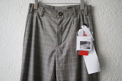 20SS SEP05  Piacenza Super150's Wool チェックスラックスパンツ / Geoffrey.B.Small(ジェフリービースモール)