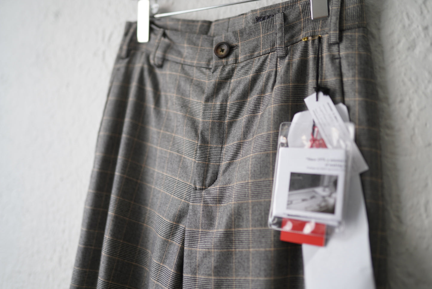 20SS SEP05  Piacenza Super150's Wool チェックスラックスパンツ / Geoffrey.B.Small(ジェフリービースモール)