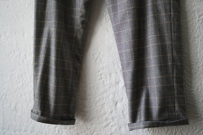 20SS SEP05  Piacenza Super150's Wool チェックスラックスパンツ / Geoffrey.B.Small(ジェフリービースモール)