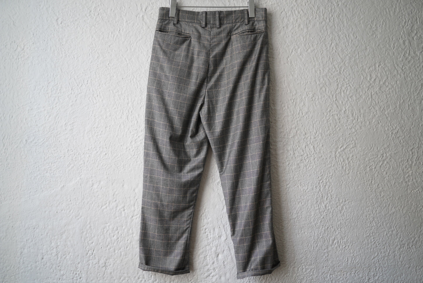 20SS SEP05  Piacenza Super150's Wool チェックスラックスパンツ / Geoffrey.B.Small(ジェフリービースモール)