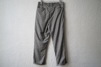 20SS SEP05  Piacenza Super150's Wool チェックスラックスパンツ / Geoffrey.B.Small(ジェフリービースモール)