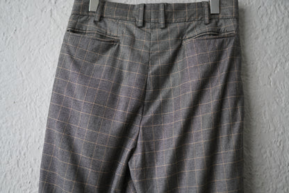 20SS SEP05  Piacenza Super150's Wool チェックスラックスパンツ / Geoffrey.B.Small(ジェフリービースモール)
