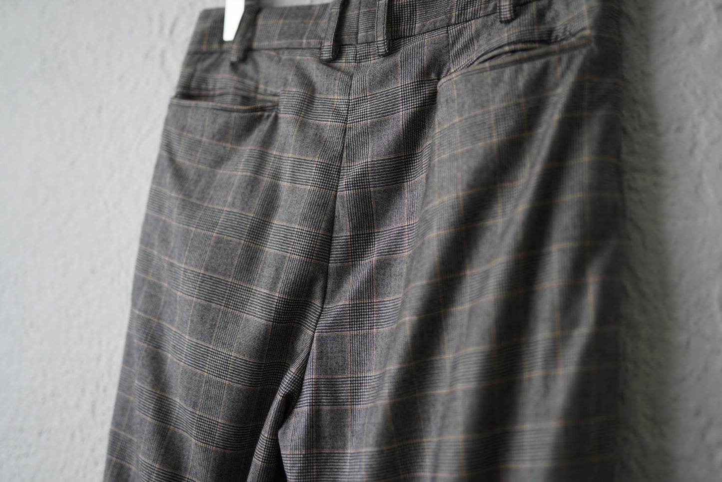 20SS SEP05  Piacenza Super150's Wool チェックスラックスパンツ / Geoffrey.B.Small(ジェフリービースモール)