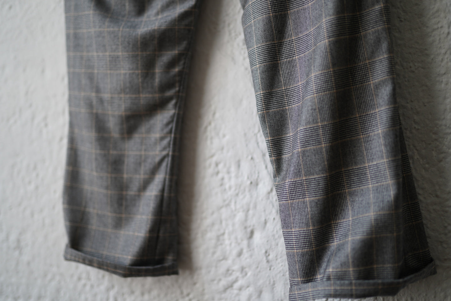 20SS SEP05  Piacenza Super150's Wool チェックスラックスパンツ / Geoffrey.B.Small(ジェフリービースモール)