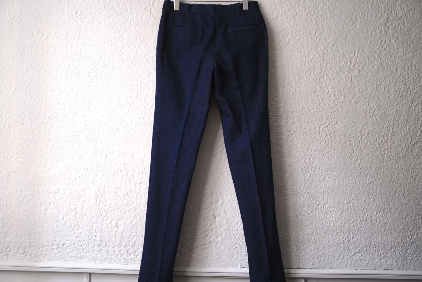 20AW MTM ノータックスリムリネンデニムスラックスパンツ S / IGARASHI TROUSERS(五十嵐トラウザーズ)