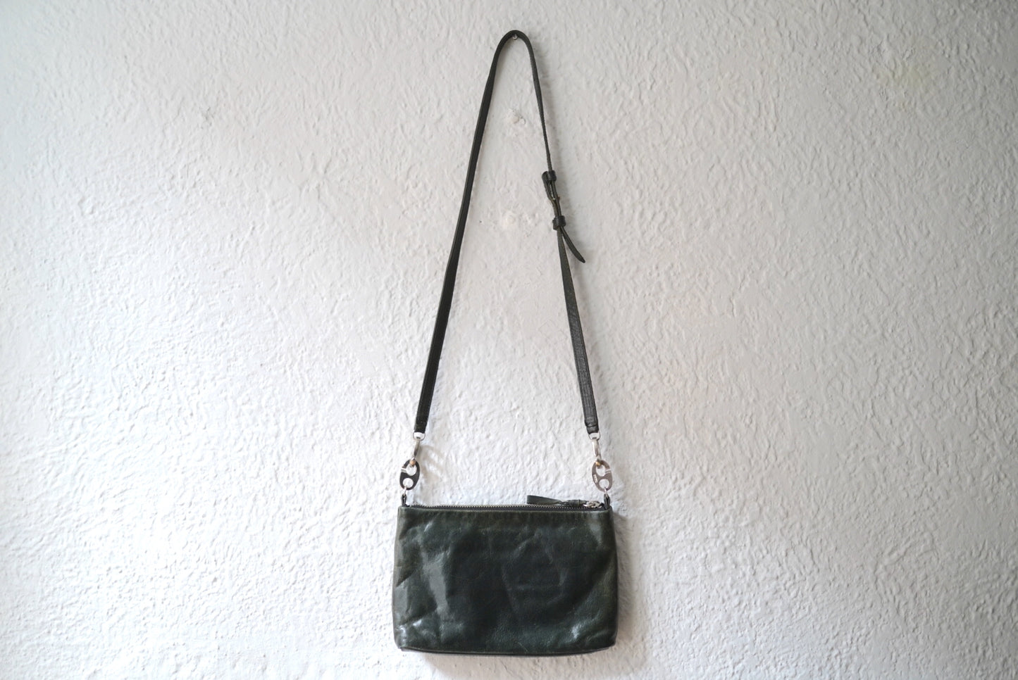 17SS One Tone Pouch Shoulder レザーショルダーバッグ ダークグリーン / CORNELIAN TAURUS(コーネリアンタウラス)