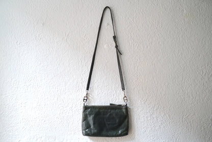 17SS One Tone Pouch Shoulder レザーショルダーバッグ ダークグリーン / CORNELIAN TAURUS(コーネリアンタウラス)
