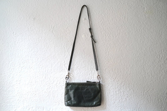 17SS One Tone Pouch Shoulder レザーショルダーバッグ ダークグリーン / CORNELIAN TAURUS(コーネリアンタウラス)