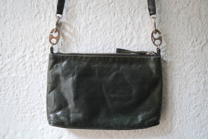 17SS One Tone Pouch Shoulder レザーショルダーバッグ ダークグリーン / CORNELIAN TAURUS(コーネリアンタウラス)