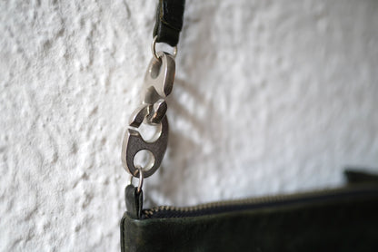 17SS One Tone Pouch Shoulder レザーショルダーバッグ ダークグリーン / CORNELIAN TAURUS(コーネリアンタウラス)