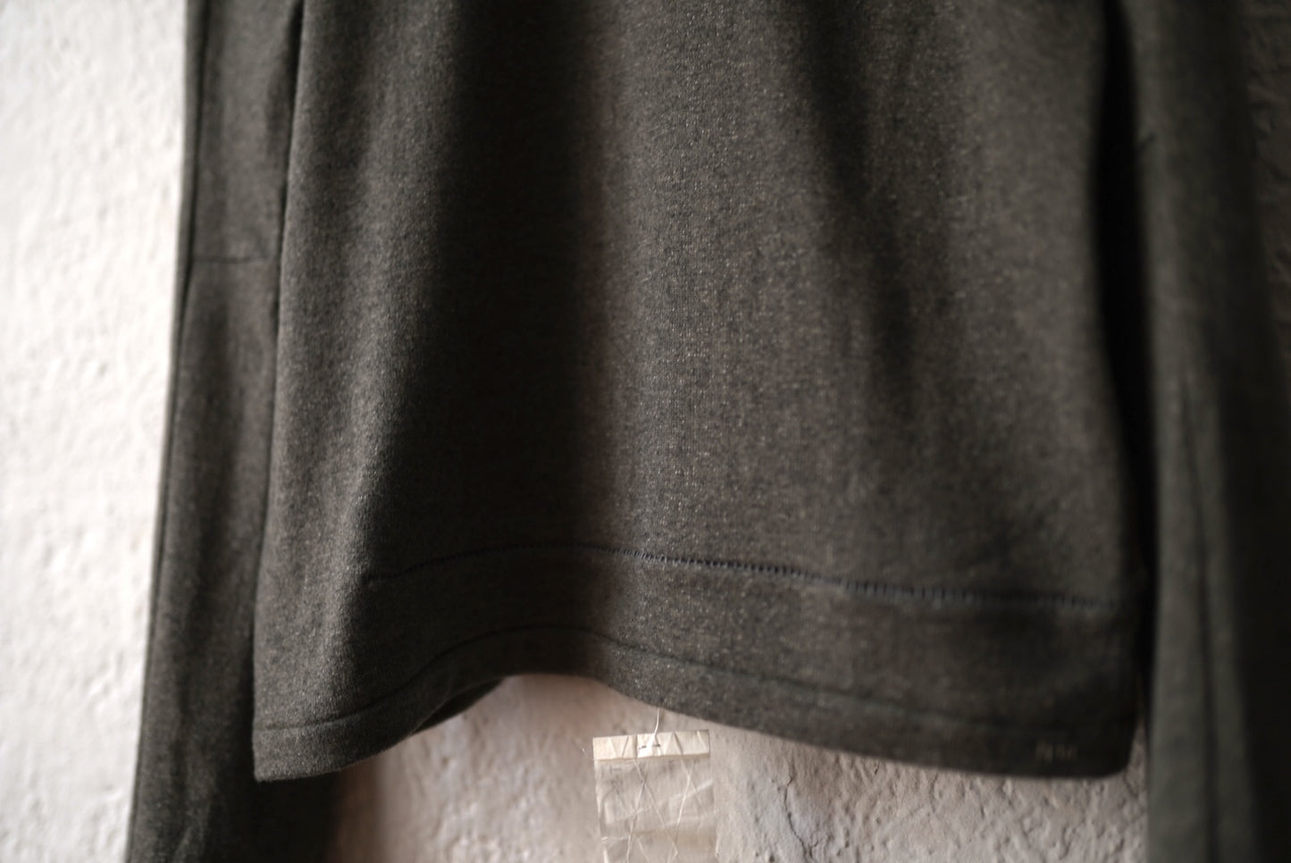 15AW T-SHIRTS L.S WFACE JERSEY Cashmere カシミヤニットセーター カーキ / taichi murakami(タイチムラカミ)