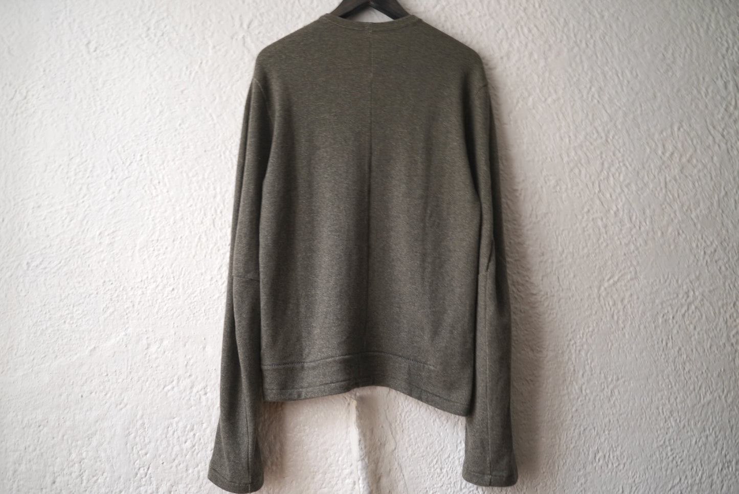 15AW T-SHIRTS L.S WFACE JERSEY Cashmere カシミヤニットセーター カーキ / taichi murakami(タイチムラカミ)