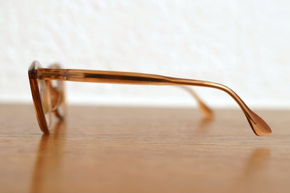 1950's Cat Eye キャットアイ セルフレームアイウェア 眼鏡 ブラウンコニャック / frame france(フレームフランス)