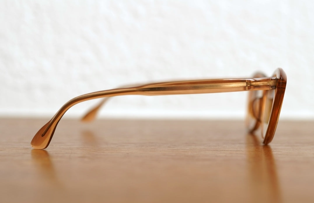 1950's Cat Eye キャットアイ セルフレームアイウェア 眼鏡 ブラウンコニャック / frame france(フレームフランス)