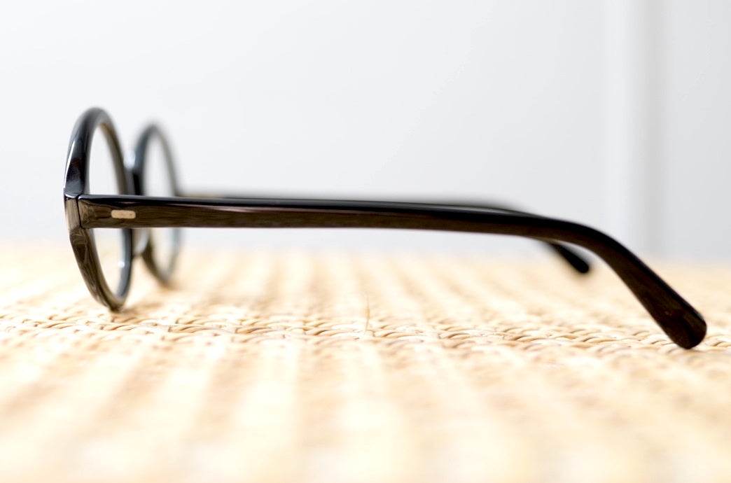 1950's ラウンドセルフレームアイウェア 眼鏡 ブラック / frame france(フレームフランス)