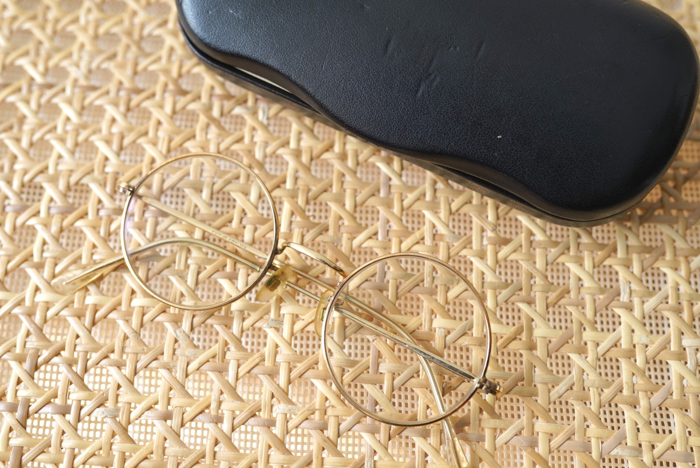 1950's K18GF ゴールドフレームラウンド アイウェア 眼鏡 / frame france(フレームフランス)