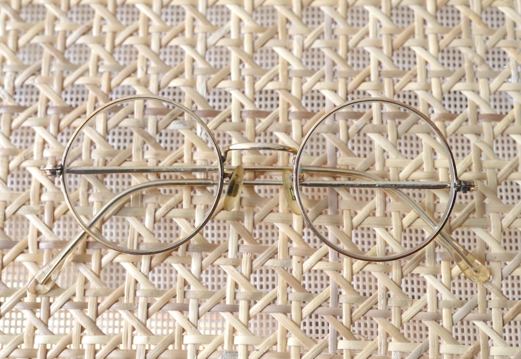 1950's K18GF ゴールドフレームラウンド アイウェア 眼鏡 / frame france(フレームフランス)