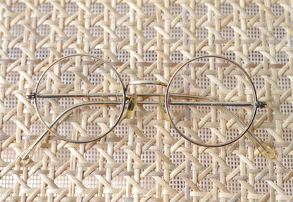 1950's K18GF ゴールドフレームラウンド アイウェア 眼鏡 / frame france(フレームフランス)